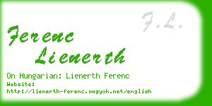 ferenc lienerth business card